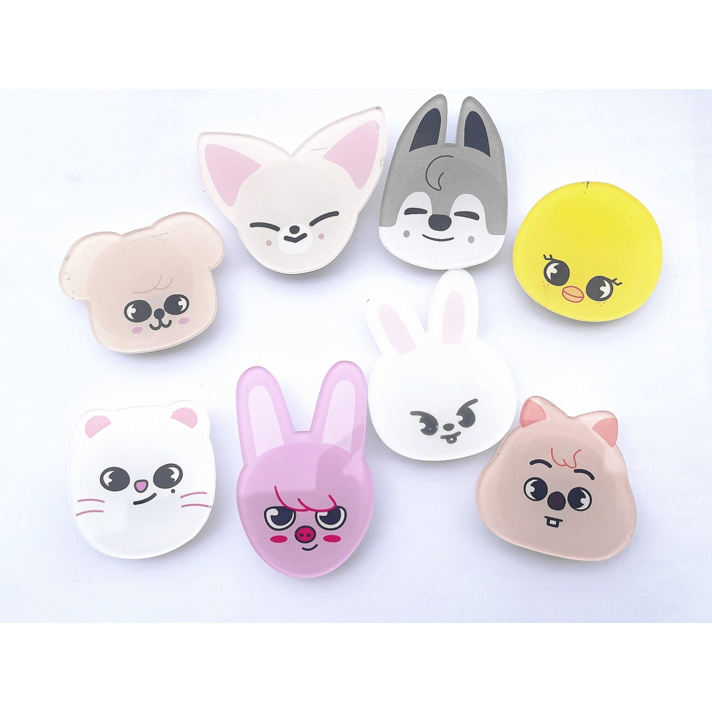 Giá Đỡ Điện Thoại Bằng Acrylic In Hình Nhóm Nhạc Kpop Stray Kids SKZ