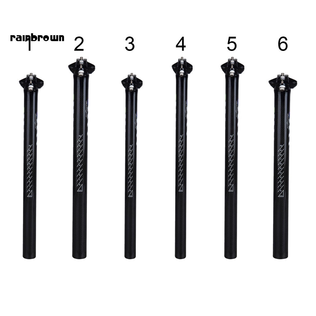 &lt; Rainbrown &gt; Ống Yên Xe Đạp Thẳng Bằng Sợi Carbon Chắc Chắn Nhiều Thông Số