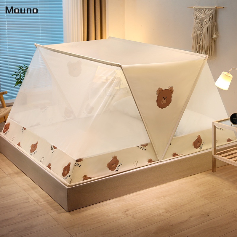 Mauno Mùng Lưới Chống Muỗi Dày Dặn Có Thể Gấp Gọn Tiện Dụng Cho Gia Đình