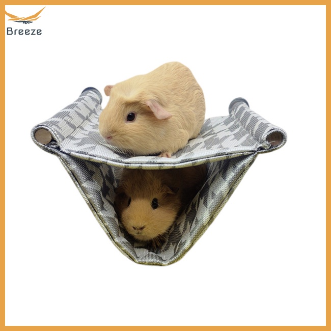 Võng Treo Hai Tầng Bằng Lụa Lạnh Cho Thú Cưng Nhỏ Hamster / Sóc