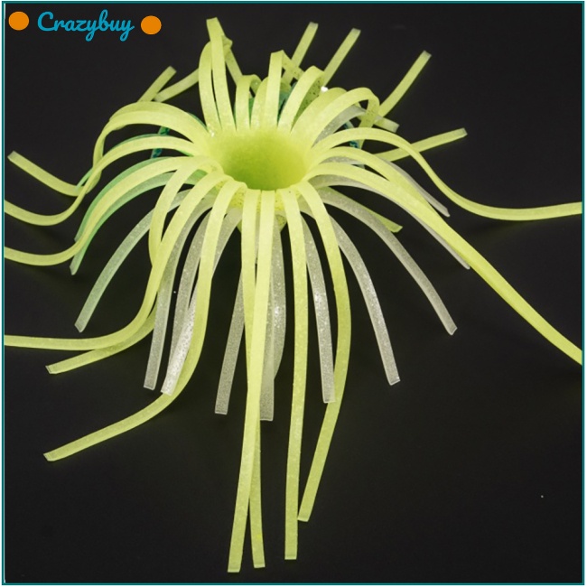 Cr Mồi Câu Cá Giả Hình Con Mực Dạ Quang Dày Hai Lớp Mềm Mại 20cm