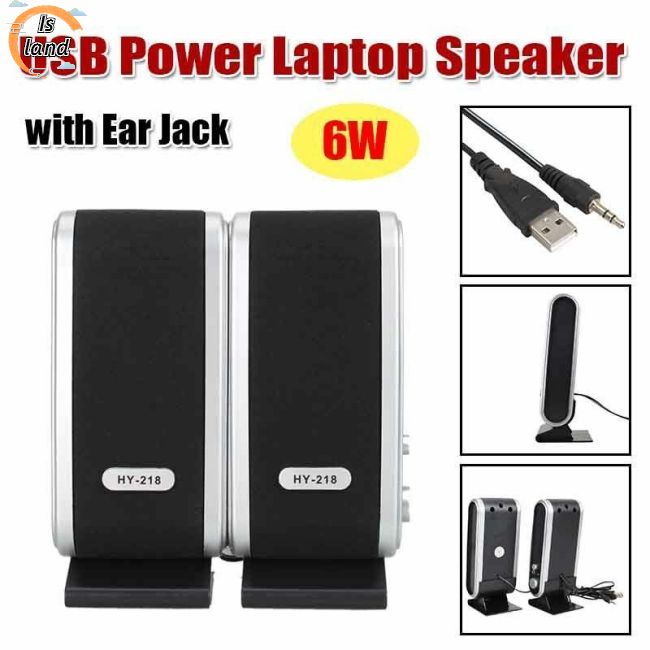 Set 2 Loa Máy Tính Có Giắc Cắm Tai Nghe 3.5mm USB