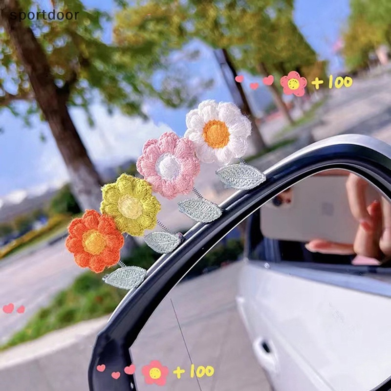 [sportoutdoor] Đầu Lắc Hình Bông Hoa Nhiều Màu Dễ Thương Trang Trí Cửa Sổ Xe Hơi / Nhà Cửa [out]