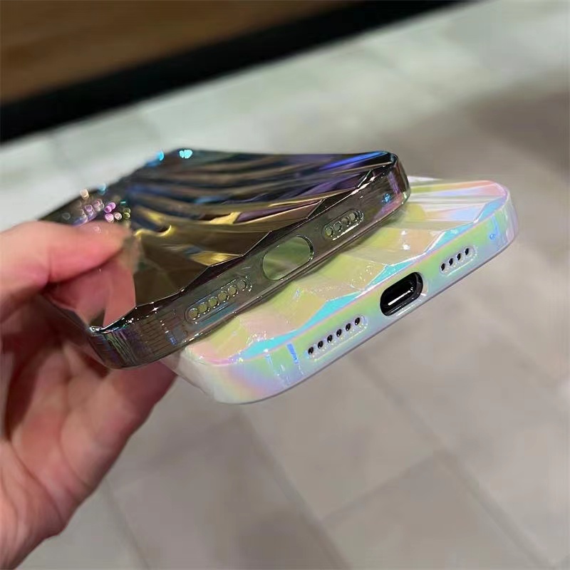 Sang Trọng Ốp Điện Thoại Mềm Chống Sốc Màu gradient Cho iPhone 14 13 12 Pro max plus 11