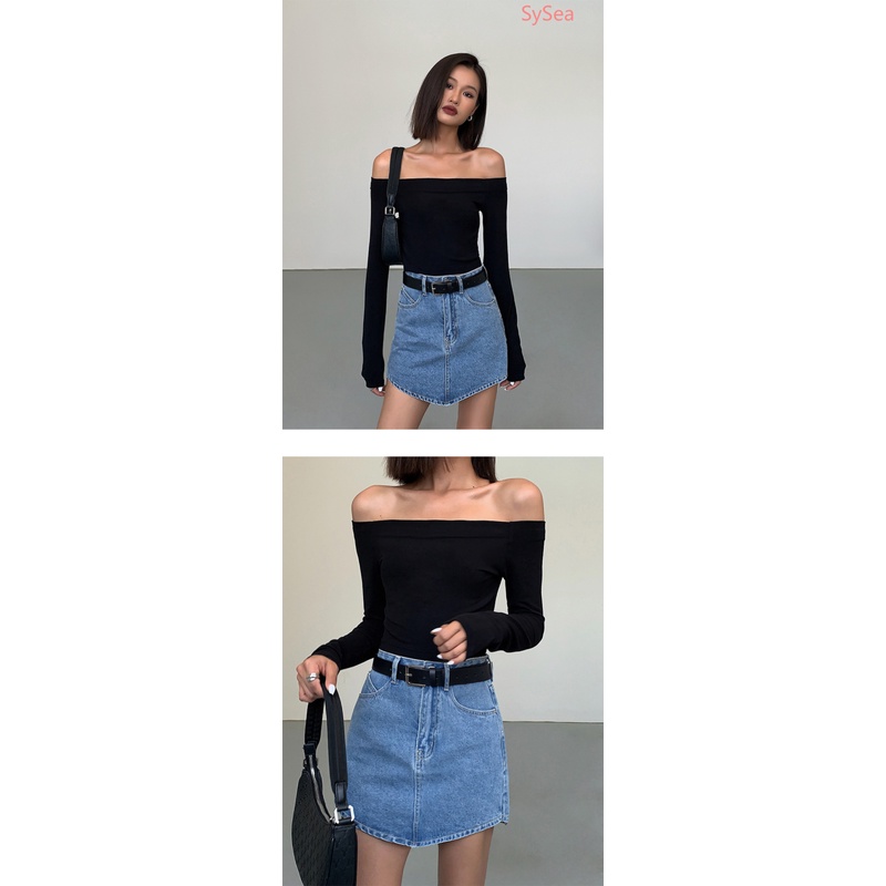 Áo Dệt Kim Trễ Vai Form Ôm Kiểu Dáng Quyến Rũ