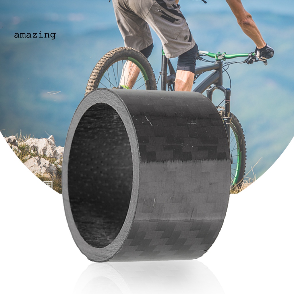 Bộ 4 Vòng Đệm Cổ Xe Đạp Bằng Sợi Carbon Bền Chắc Kích Thước 5 / 10 / 15 / 20mm