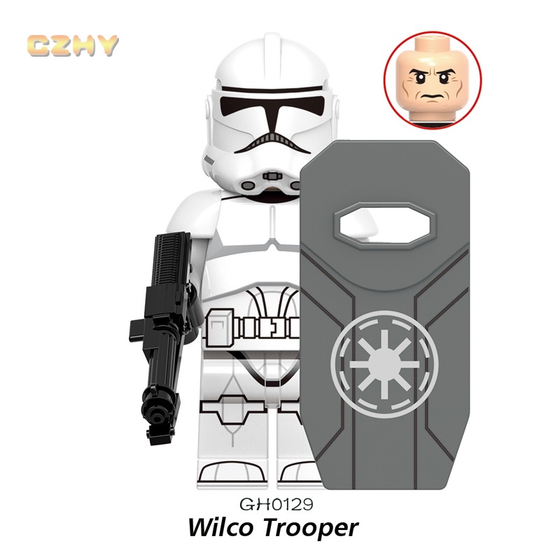 Mô Hình Đồ Chơi Nhân Vật Wilco Trooper Chỉ huy Wrecker Hunter Bly Fox Cody Captain Vaughn