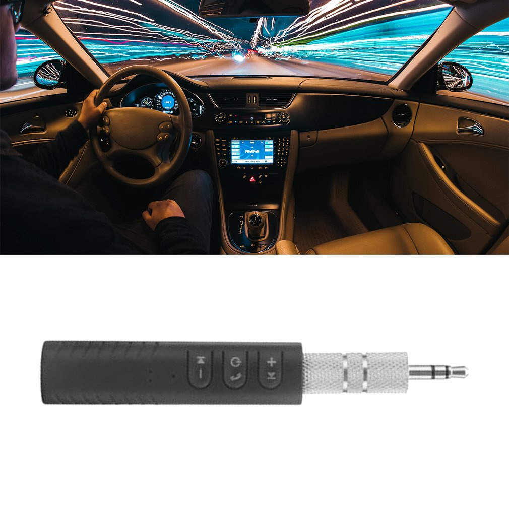 Audio Receiver Wireless 3.5Mm Aux Stereo Music Hand-Free Vehicle Adapters Transmitter Adapter [Q/3]