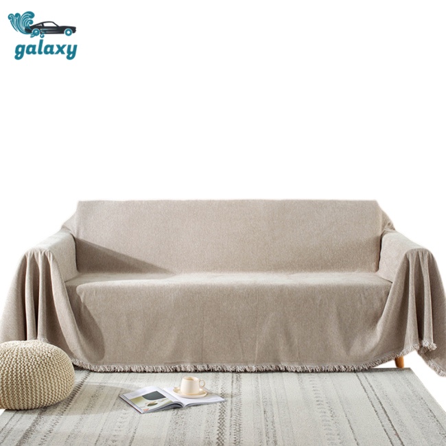 Galaxy Thảm Trải Ghế Sofa Dày Dặn Thoáng Khí Chống Trượt Màu Trơn Phong Cách Boho