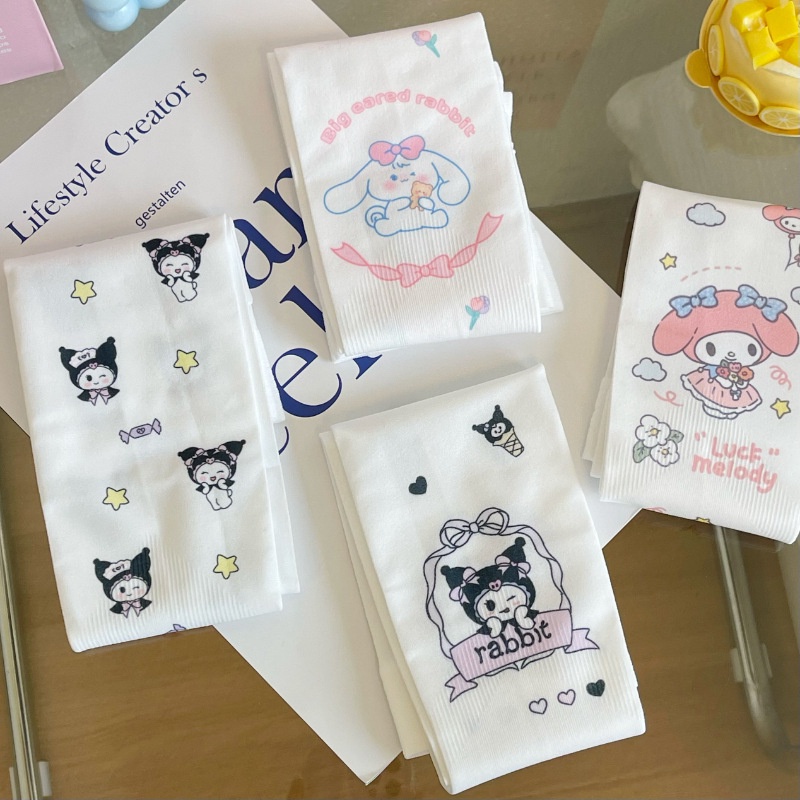 Găng Tay Chống Nắng Bằng Lụa Lạnh Họa Tiết Hoạt Hình Phong Cách Hàn Quốc Cho Nữ