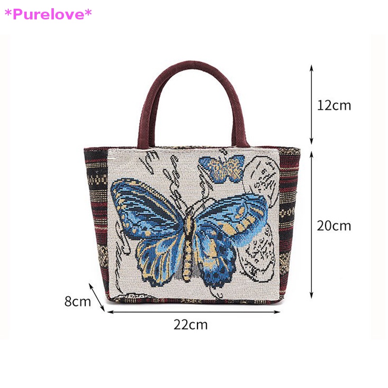 Túi Xách Mua Sắm Cỡ Lớn Thêu Hình Chim Cú / Voi Dễ Thương Cho Nữ Mới