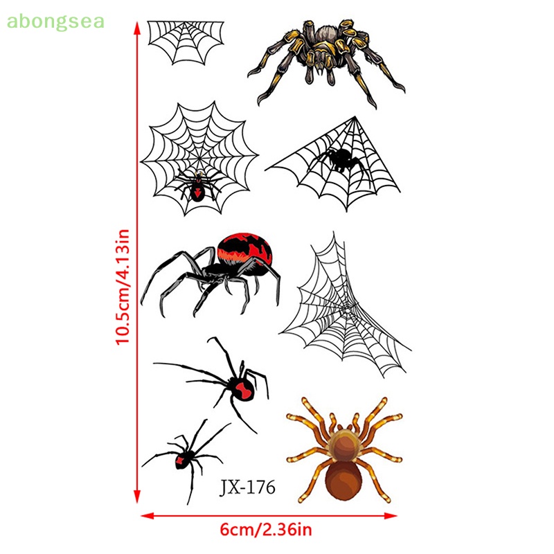 Set 12 Hình Xăm Dán Chủ Đề Halloween Độc Đáo