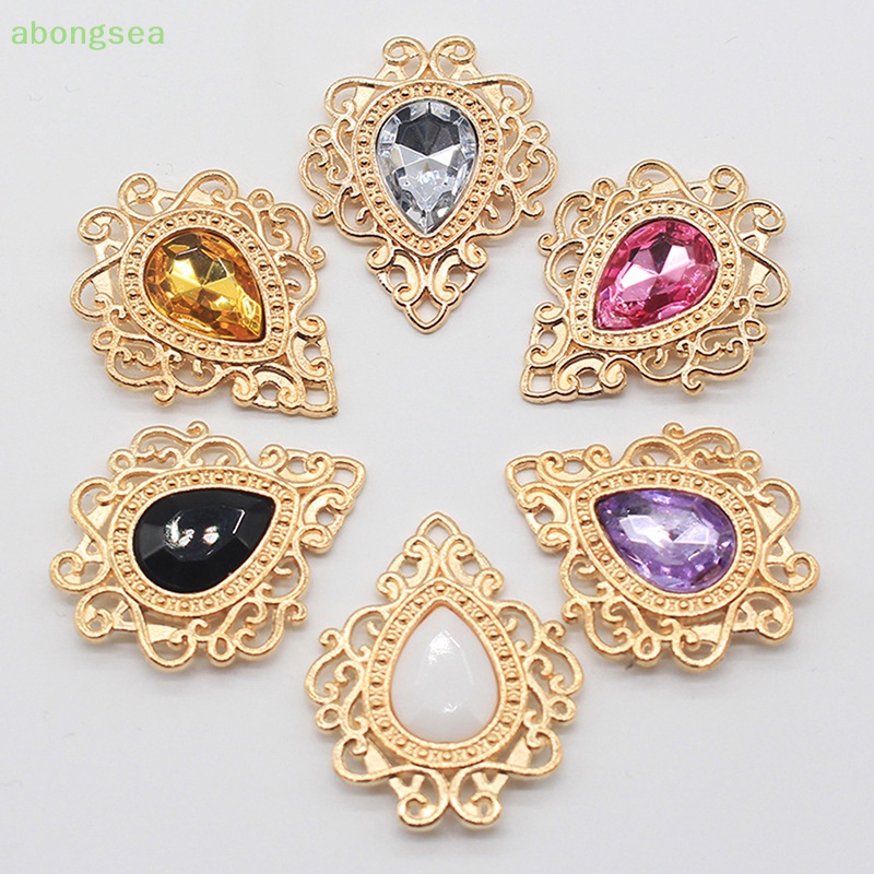 Hạt Đá Acrylic Hình Giọt Nước 32 * 26mm Dùng Làm Trang Sức DIY