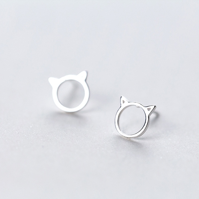 Bông Tai Hình Mèo Dễ Thương Phong Cách Hàn Quốc Cho Nữ