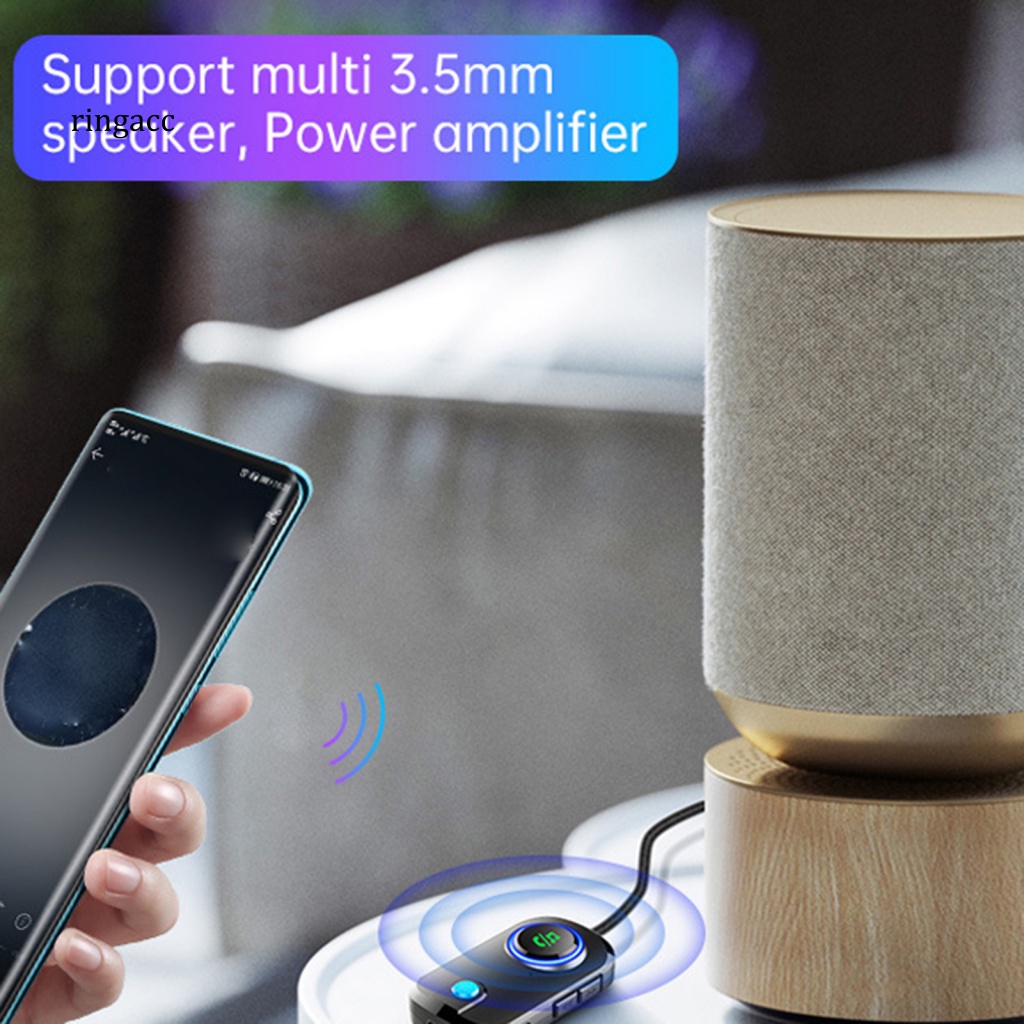 Thiết Bị Nhận Tín Hiệu Bluetooth 5.0 RGA 2 Trong 1 Cho Loa Xe Ô Tô Và Phụ Kiện