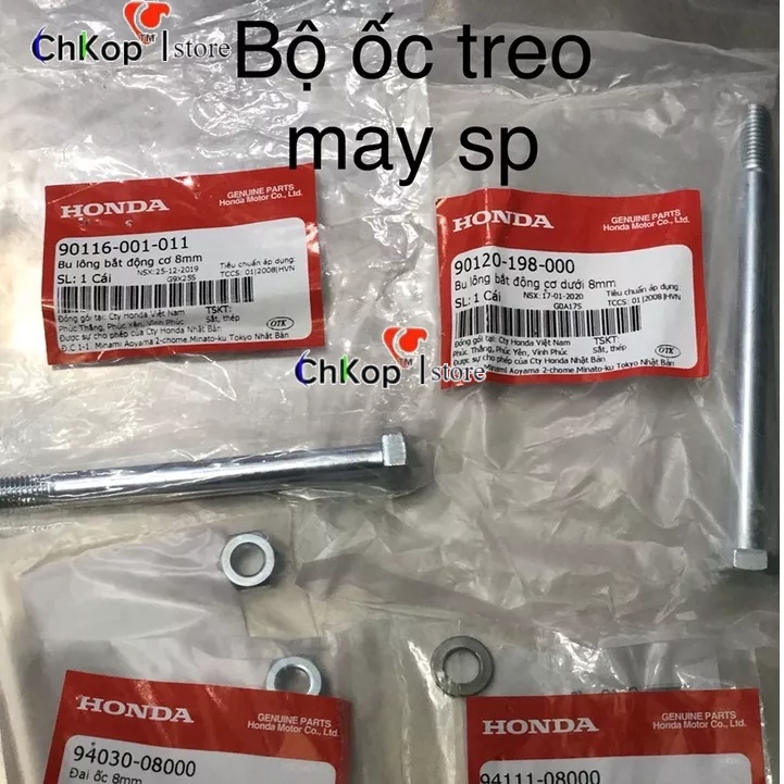 Sale - Bu lông bắt động cơ | Bộ ốc treo máy Dream , Wave ... CHÍNH HÃNG - Chi Tiết ốc Honda