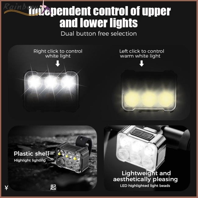 Bộ Đèn Đuôi Xe Đạp Leo Núi Kèm Sạc Usb Chuyên Dụng Chất Lượng Cao
