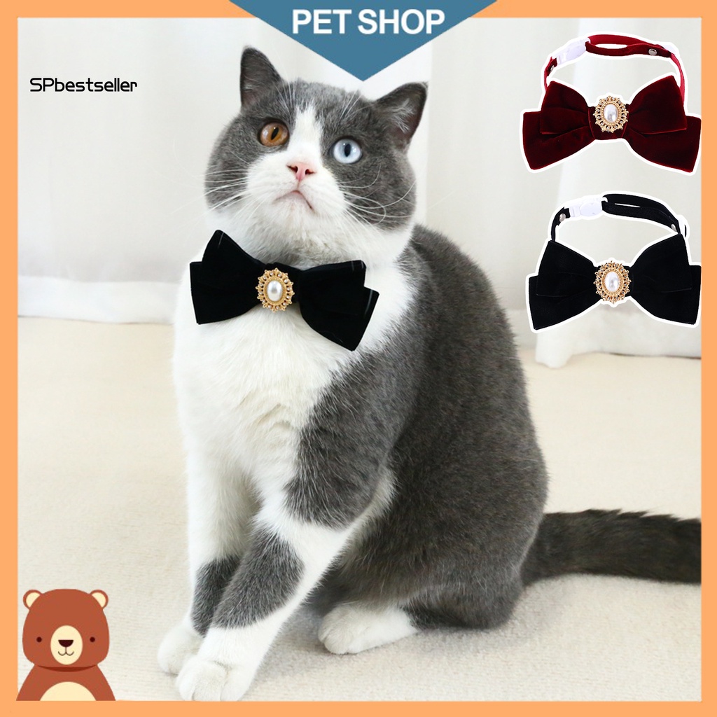 Vòng Cổ Đính Ngọc Trai Giả Chống Sặc Sỡ Dễ Thương Cho Thú Cưng