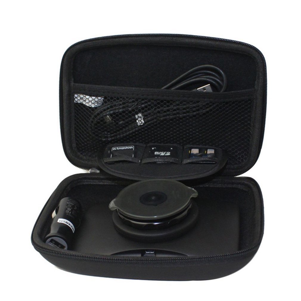 Protable Shock Resistant Carrying Cover Box Bag Protective Case Accessories  Black For 6 Inch Satellite Navigator [Q/1]