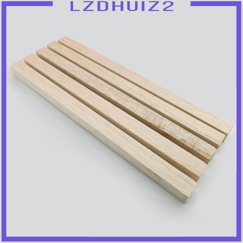 Set 5 Tấm Gỗ Dài 13in Dùng Trang Trí DIY Kích Thước 10x10mm