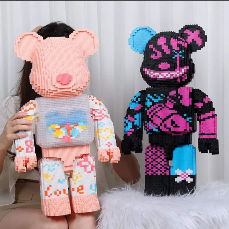 [Hot] Đồ chơi lắp ráp lego 3D mô hình Gấu Bearbrick siêu to khổng lồ jinx xinz