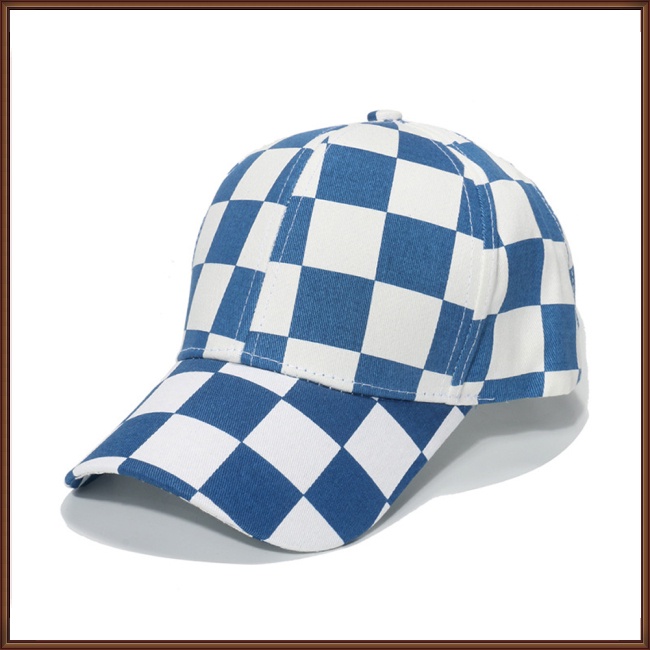 Mũ Lưỡi Trai Chống Nắng Họa Tiết Sọc Caro Có Thể Điều Chỉnh Kích Cỡ Cho Nam Và Nữ