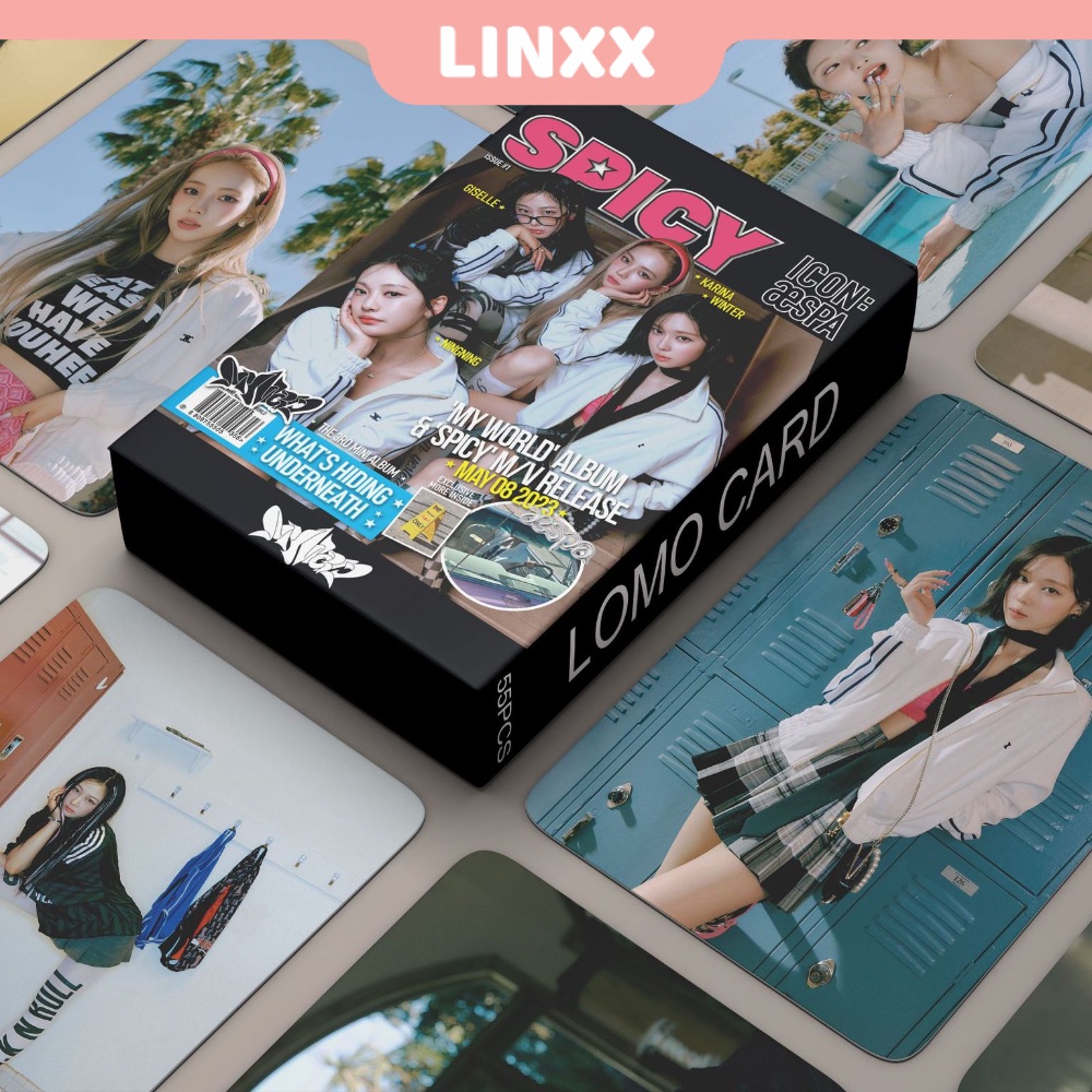 Set 55 Tấm Thẻ Ảnh Lomo Các Thành Viên Nhóm Nhạc Kpop Vespa