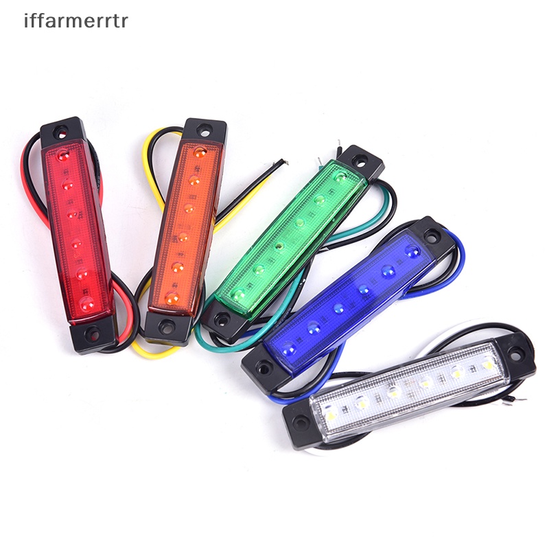 1 Đèn Led Tín Hiệu 12V 6 Bóng Gắn Hông Xe Tải