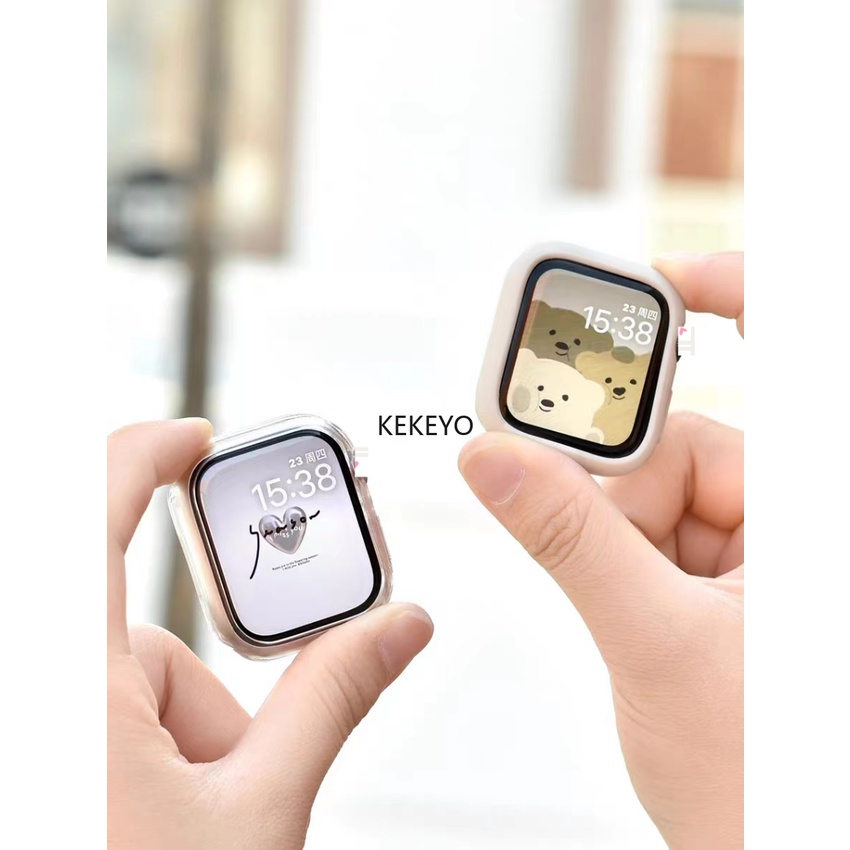 Thời Trang Ốp Bảo Vệ Bằng pc Cứng Mặt Nhám Cho apple watch ultra 2 se 8 7 6 5 4 3 ultra 2 9s 49mm 41mm 44mm 38mm 42mm 45mm
