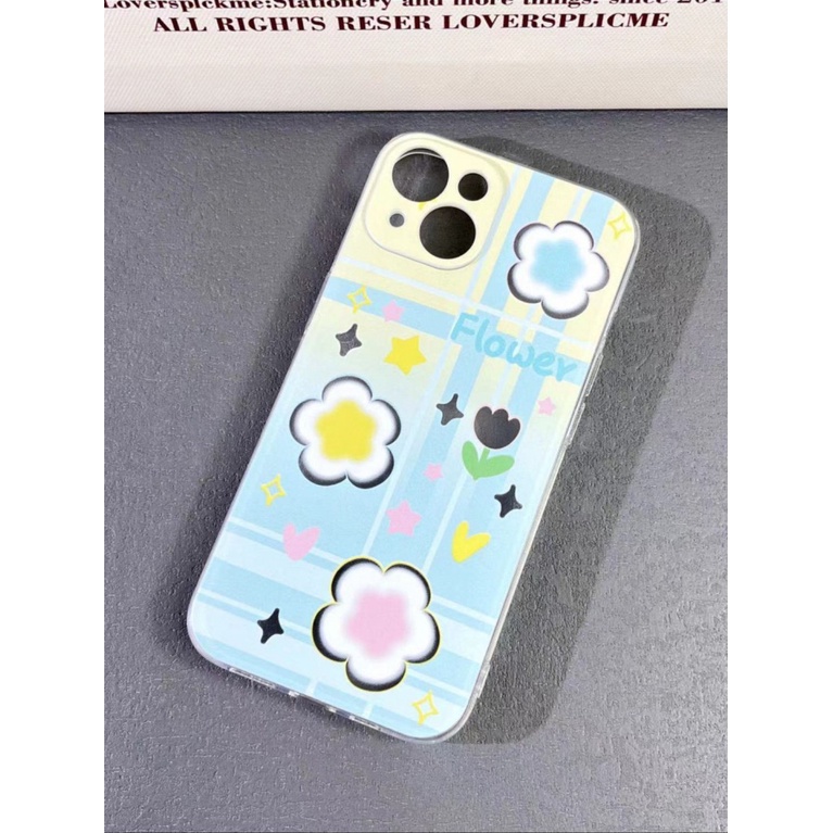 ✅Ốp Điện Thoại Trong Suốt Họa Tiết Hoa Phong Cách Hàn Quốc Cho Iphone13 11max 14pro12ins Apple 1
