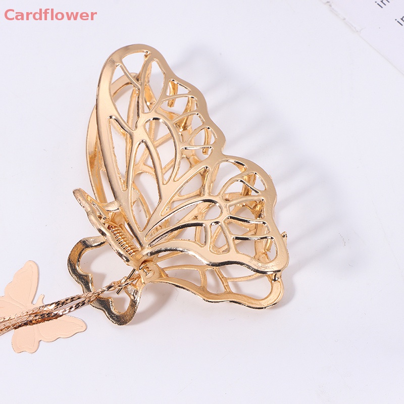 Kẹp Tóc Hình Bướm Lớn Đính Ngọc Trai Phong Cách Vintage Thanh Lịch