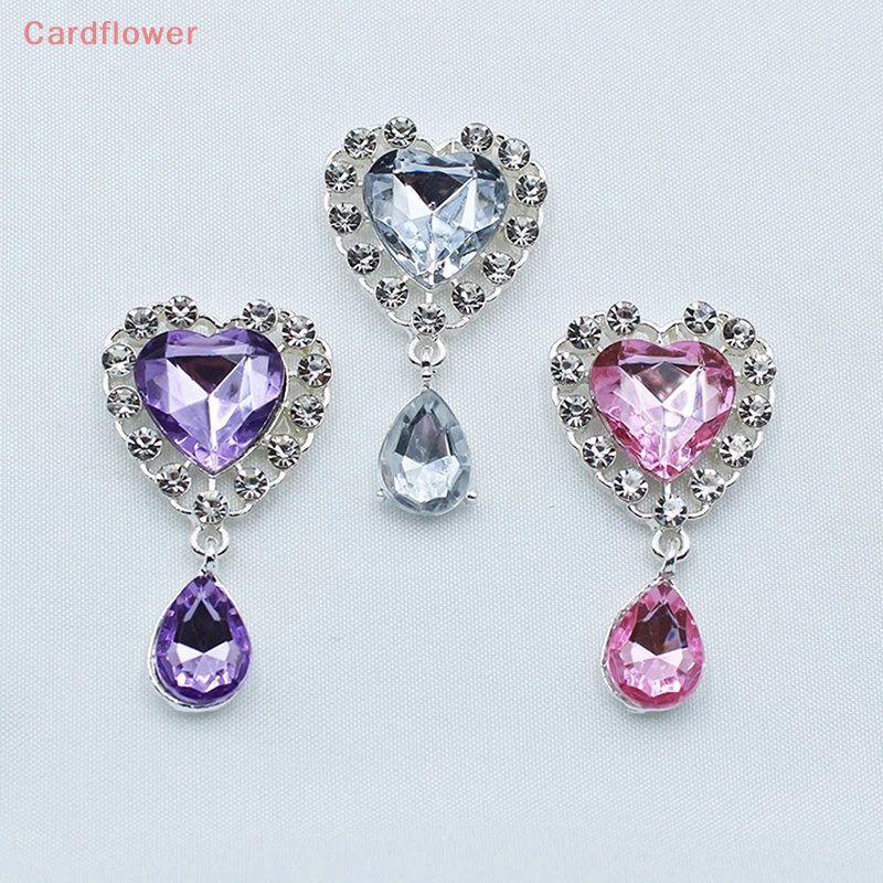 Phụ Kiện Cài Áo Hình Trái Tim Bằng Kim Loại 25X45MM Mới