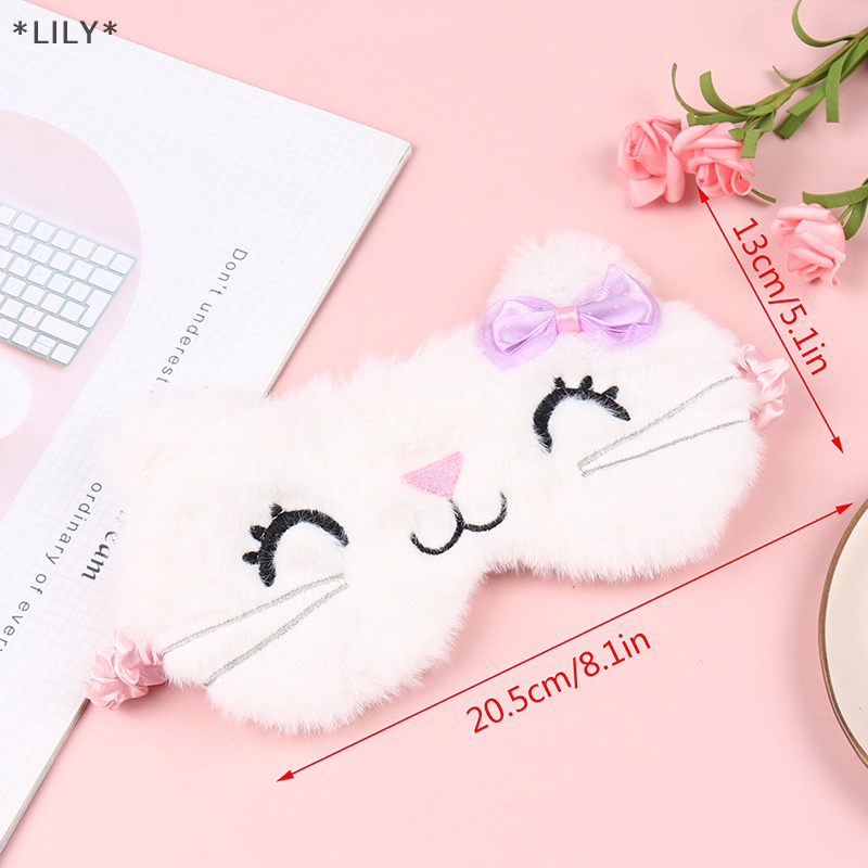 Lily ngủ mặt nạ bịt mắt mắt trẻ em Anime ngủ mặt nạ phim hoạt hình du lịch nghỉ ngơi uuu