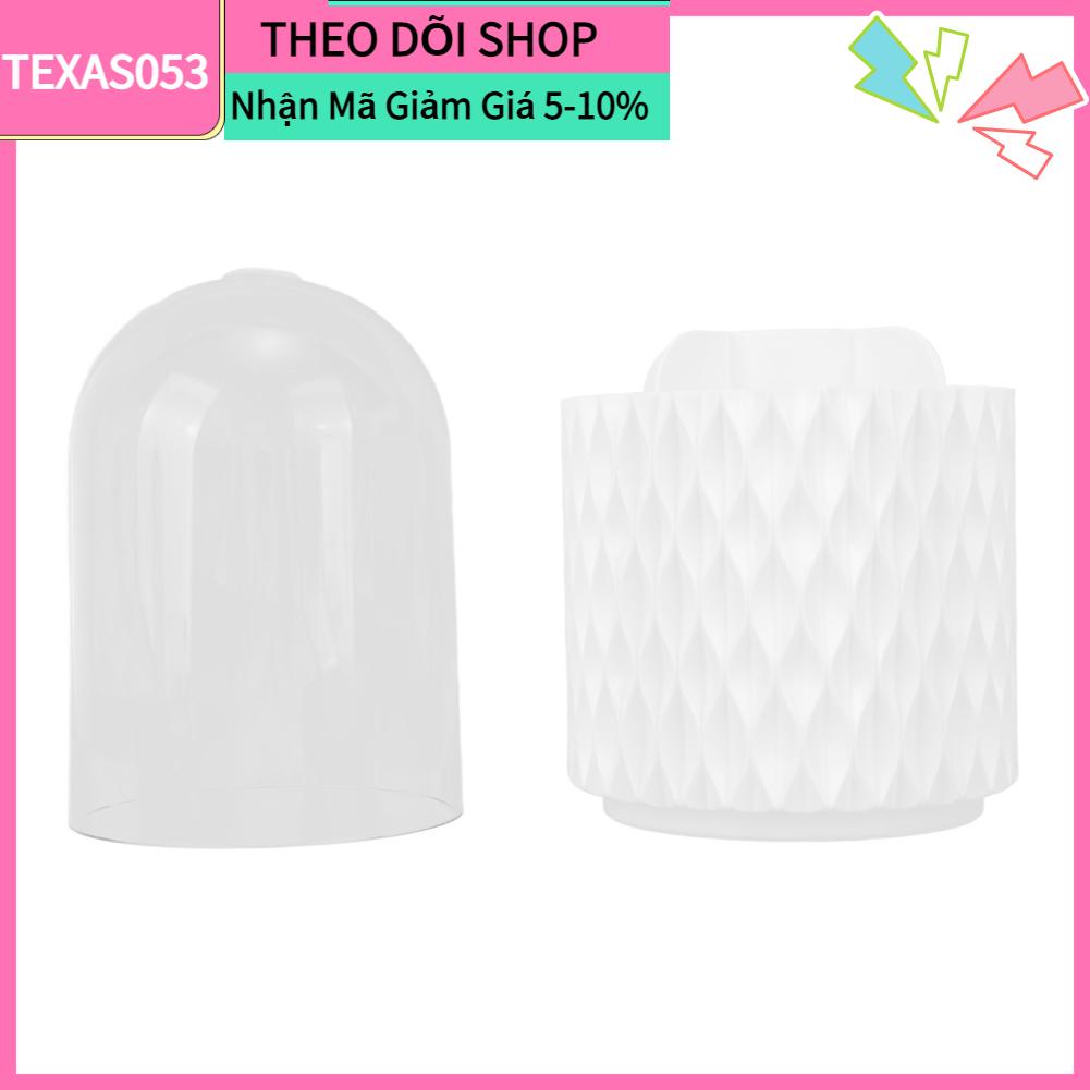 Texas053 Hộp Đựng Cọ Trang Điểm Chống Bụi 5 Lưới Mỹ Phẩm Xoay Miễn Phí Lưu Trữ