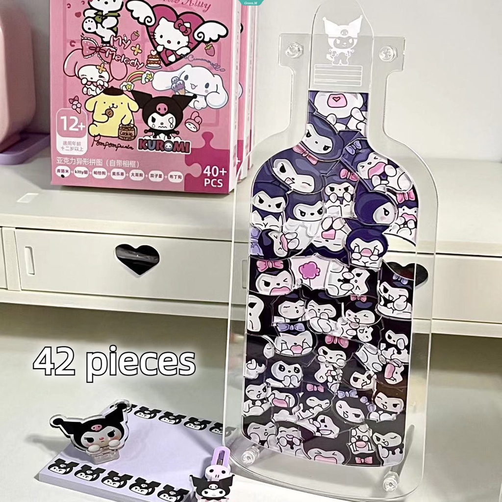 Sanrio Kuromi Cinnamoroll Đồ Chơi Lắp Ghép Lập Thể Hình Hoạt Hình Dễ Thương Làm Quà Tặng Sinh Nhật Cho Bạn Bè [GM