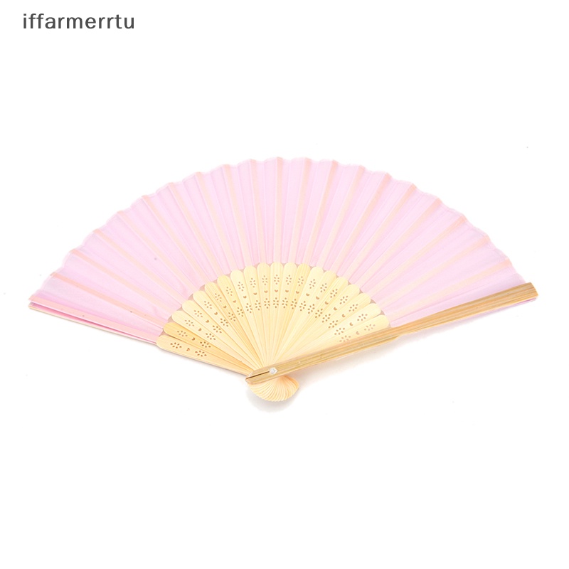 If 1 Chiếc Quạt Cầm Tay Bằng Tre Lụa Màu Ngà Trung Quốc Làm Quà Tặng Đám Cưới Bán Chạy Mertu