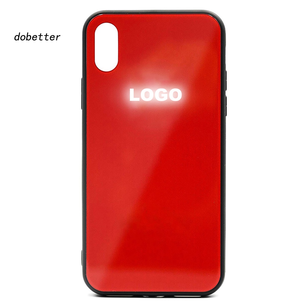 Ốp Điện Thoại Kính Cường Lực In Logo Thời Trang Cho iPhone X / XS Max / XR 7 8 Plus