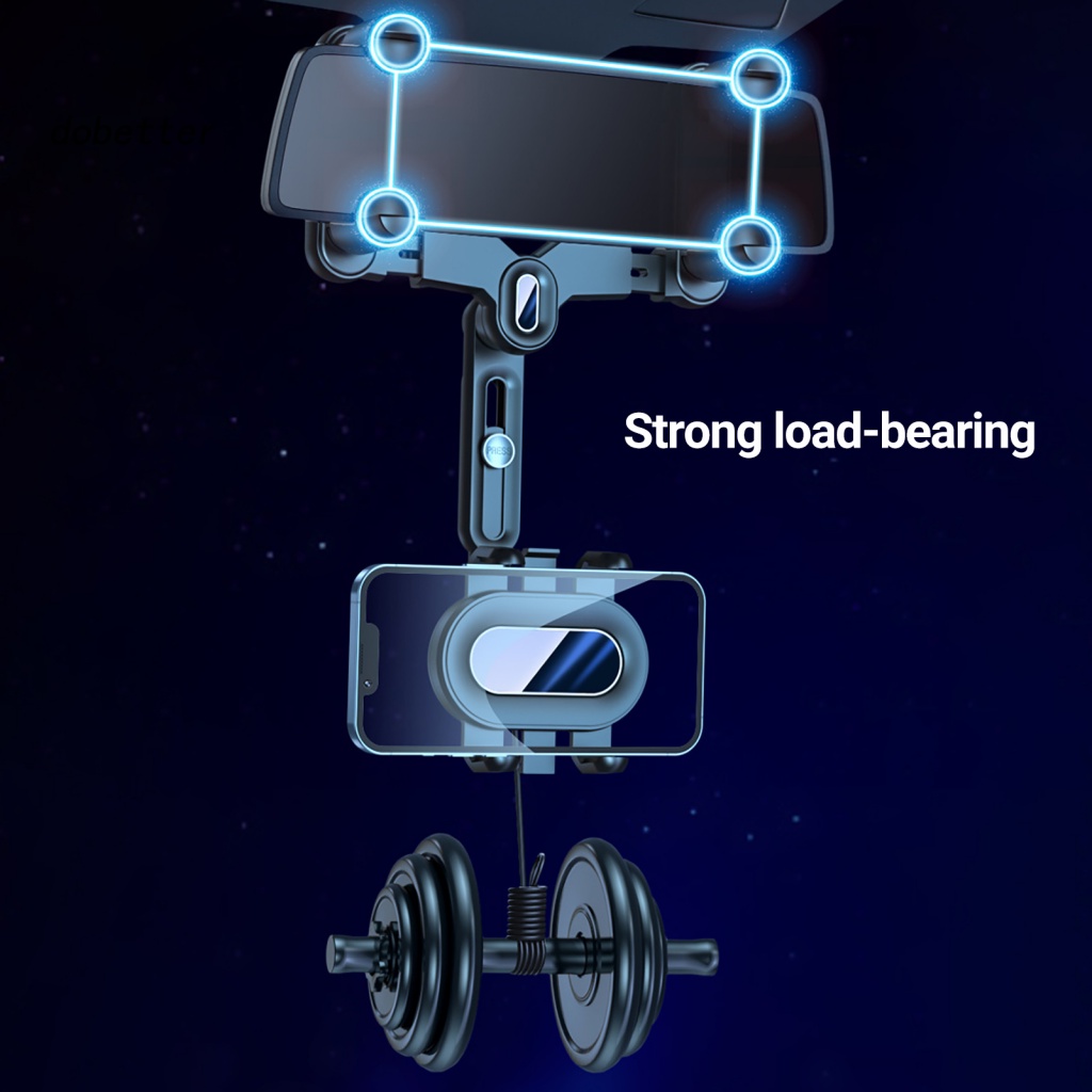 Giá Đỡ Điện Thoại Xoay 360 Độ Chống Rung Lắc Có Thể Điều Chỉnh Đa Năng Gắn Kính Chiếu Hậu Xe Hơi