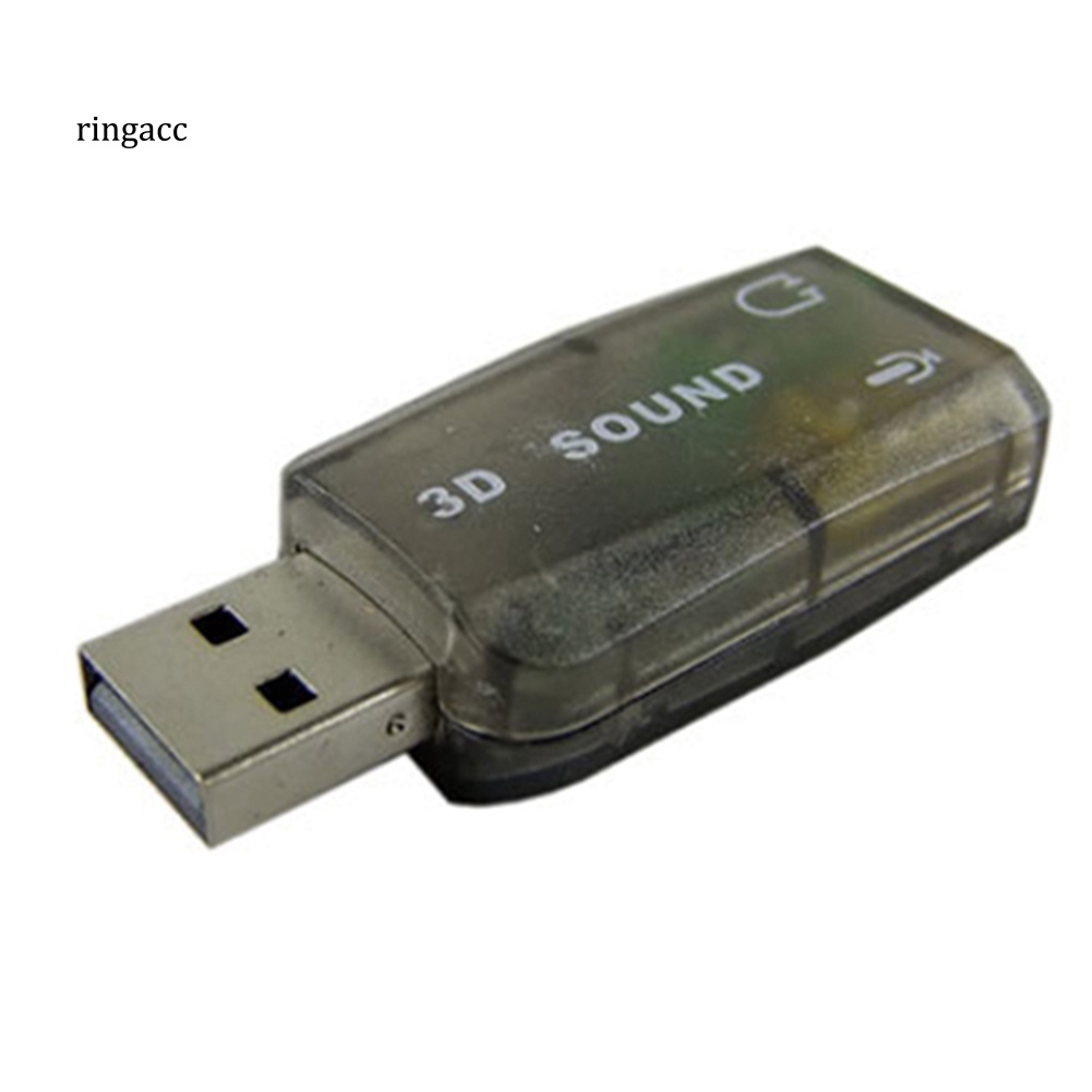 Giắc Chuyển Đổi 5.1 Kênh USB Sang Giắc Cắm 3.5mm Cho PC 3D Thẻ