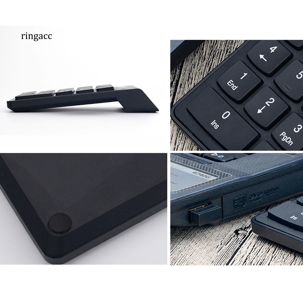 Bàn Phím Số 18 Phím Không Dây Mini 2.4G Dùng Cho Máy Tính