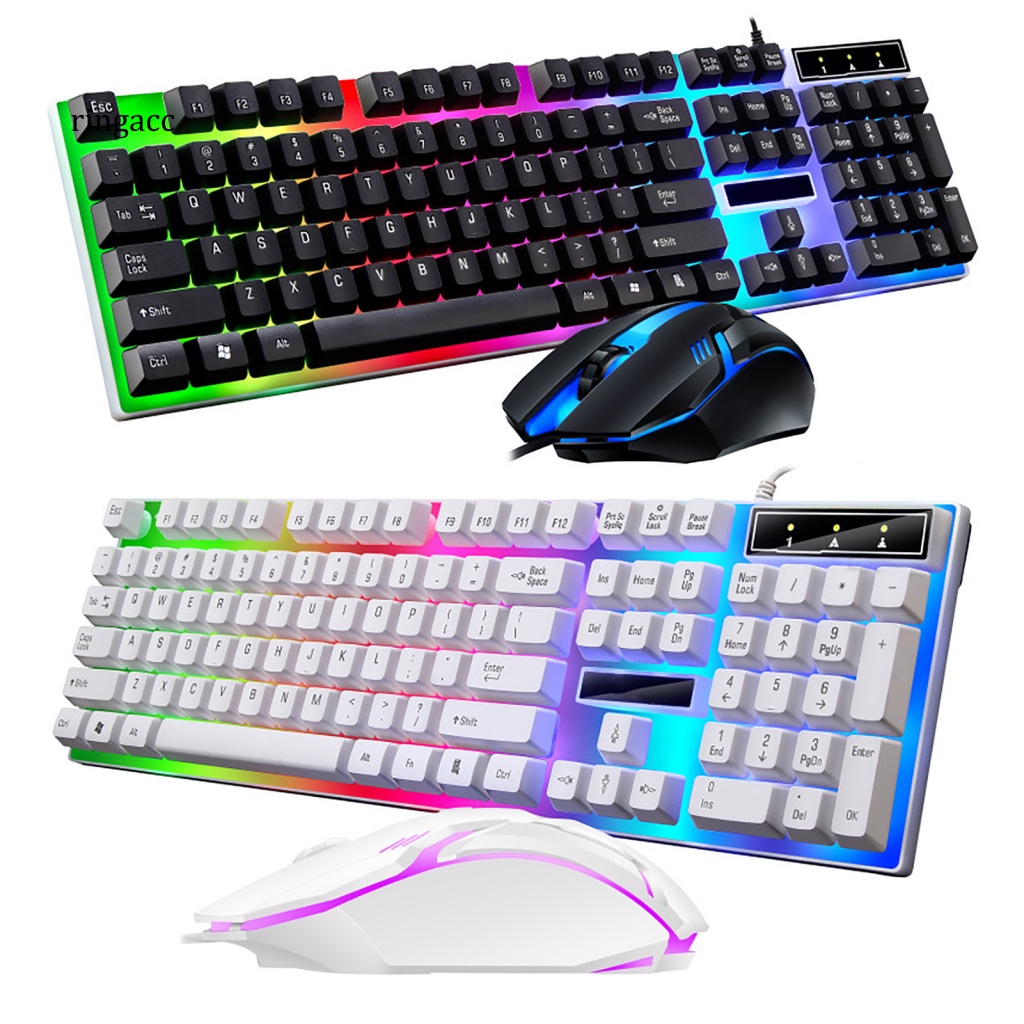 Bộ 2 Chuột Và Bàn Phím Cơ Chơi Game Có Dây G21B Chuyên Dụng Cho Văn Phòng