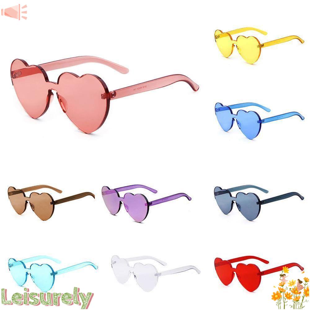 Kính Mát Hình Trái Tim Không Gọng Thời Trang