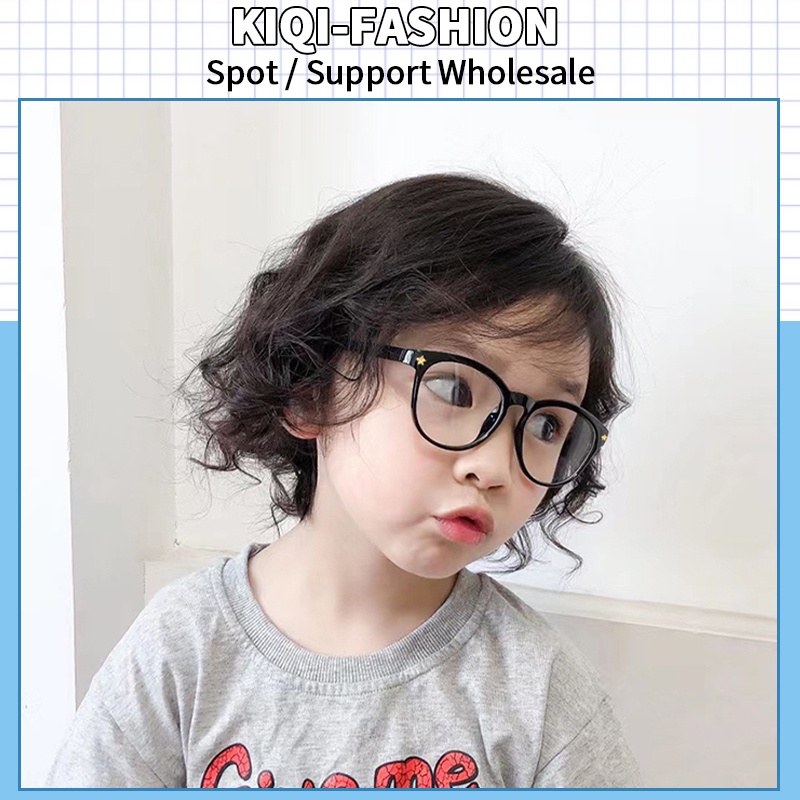 (KIQI-FASHION) COD Mắt Kính Chống Bức Xạ Ánh Sáng Xanh Bằng Silicon Mới Cho Trẻ Em Trai Và Bé Gái