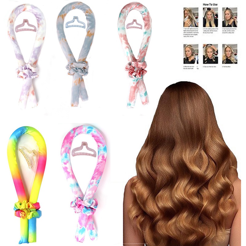 Haimeikang Set Thanh Uốn Tóc Lụa Satin / Lụa Mềm Dẻo Không Làm Tổn Thương Tóc 100% Tóc