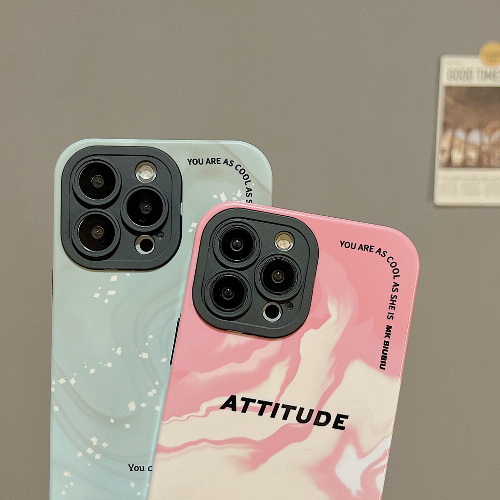 Ốp Điện Thoại PC Cứng Viền Dẻo Họa Tiết Gợn Sóng Nước Độc Đáo Chống Sốc Cho iPhone 11 13 12 14 Pro Max