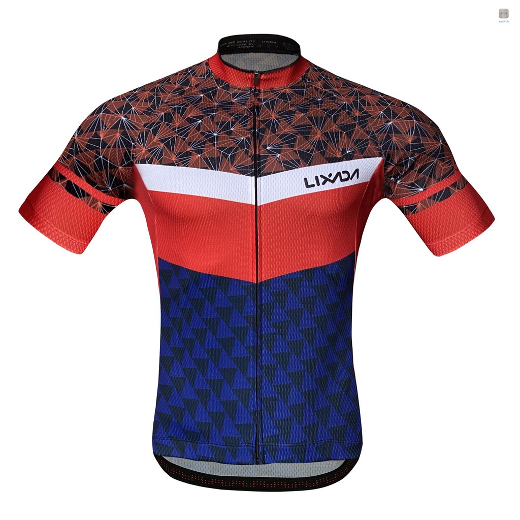 Bộ Quần Áo Đi Xe Đạp Có Đệm Lót Ngắn Tay Thoáng Khí Lixada