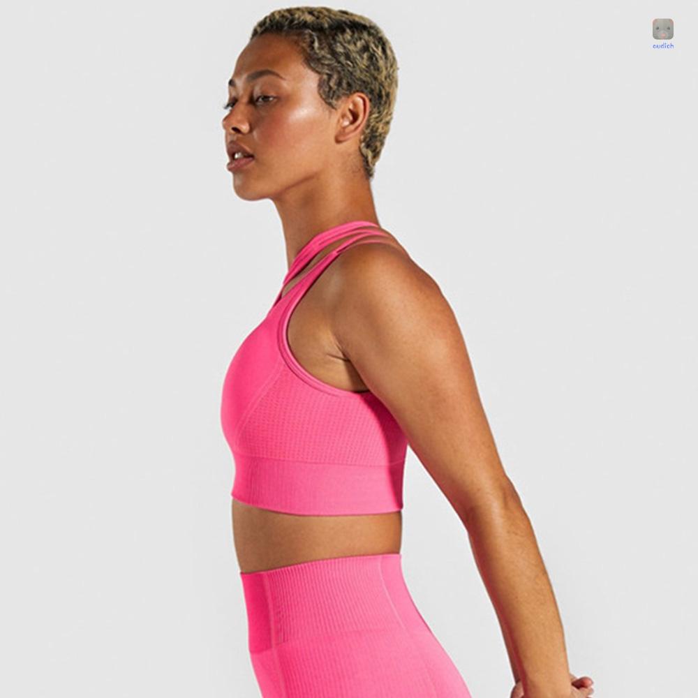 Bra Thể Thao Hoạ Tiết Kẻ Sọc Kèm Mút Nâng Ngực