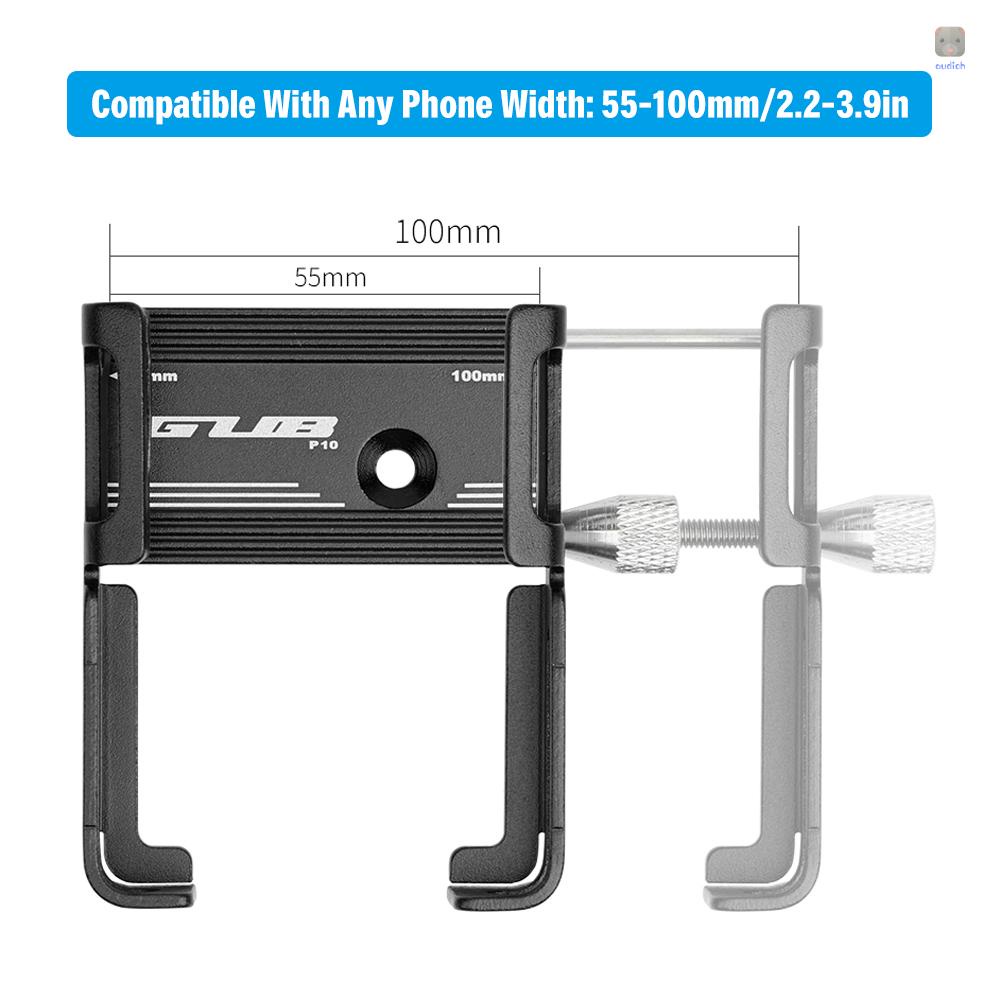 Giá Đỡ Điện Thoại Bằng Hợp Kim Nhôm Kèm Khóa Silicon Gắn Xe Đạp / Mô Tô