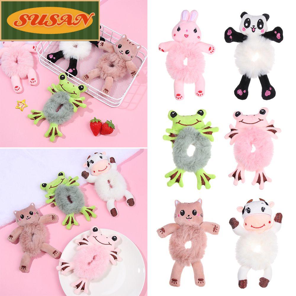 Dây Cột Tóc Đuôi Ngựa Co Dãn Trang Trí Hình Động Vật Mới