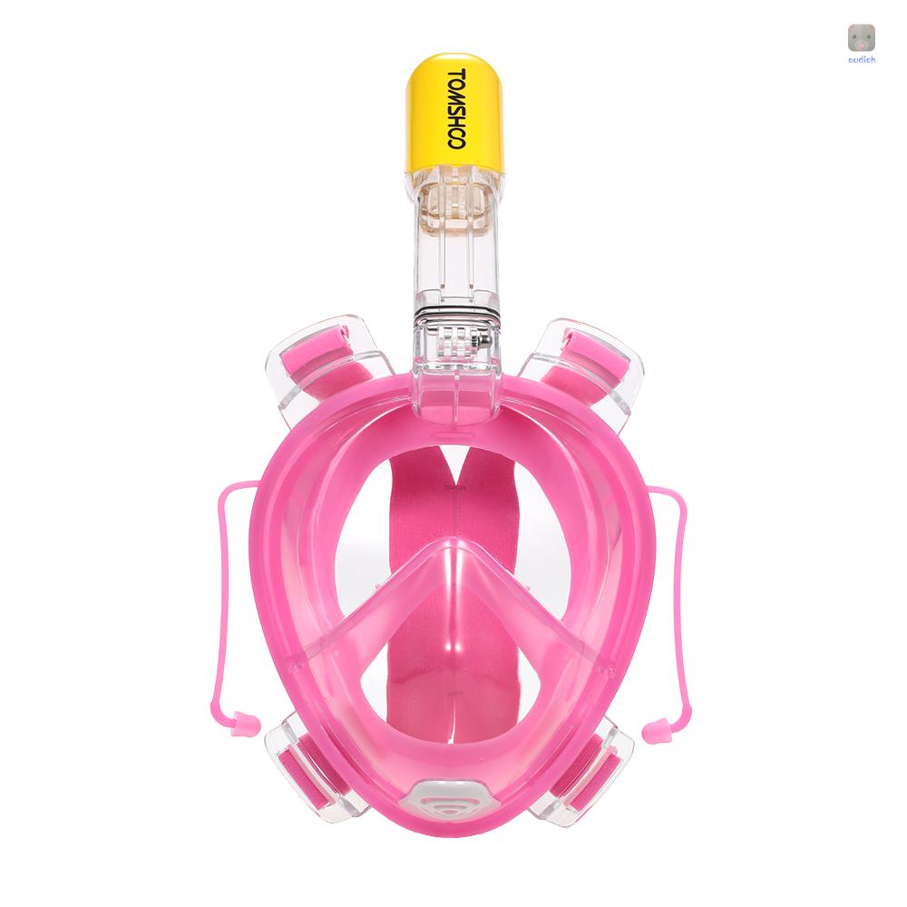 Ống Thở Lặn Biển TOMSHOO 180 Độ Cho Người Lớn° Thiết Kế Toàn Mặt Toàn Diện Với Thiết Kế Gắn Máy Ảnh Hành Động Cho Panoramic